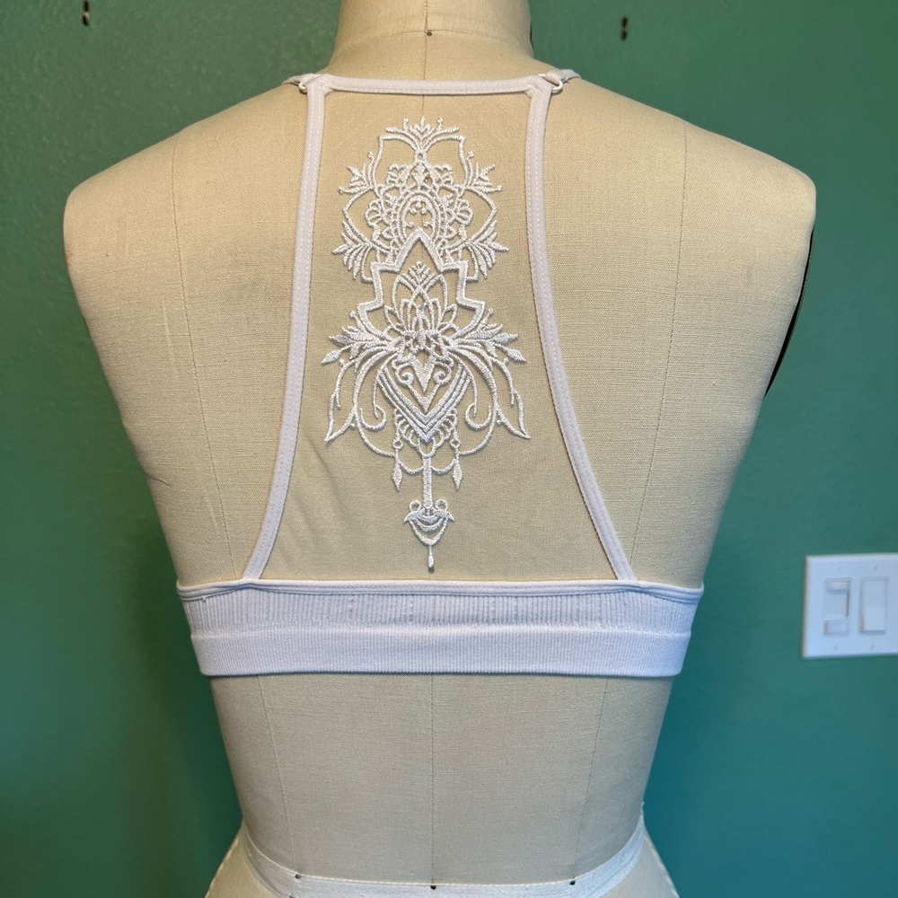 Layered with Lace white bralette